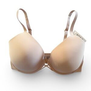 Soma Lightly Lined Plunge Bra Warm Amber Size 36DDD NWT